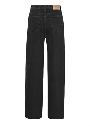 Button detail wide jeans Black Denim ROTATE By Birger Christensen 